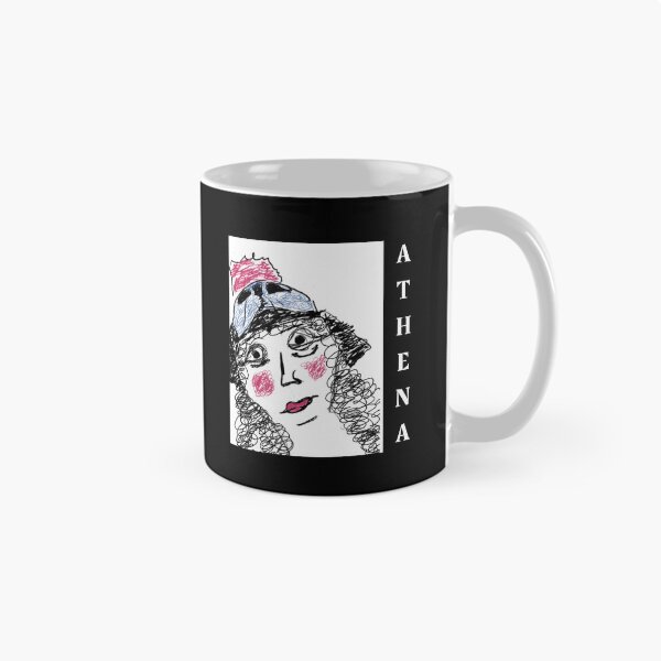 Item preview, Dark Athena - Whimsical Sketch Portrait - Indie Art Illustration designed and sold by Kapsula2023.
