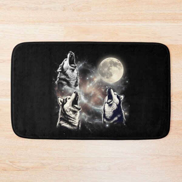 Item preview, Alaskan Malamute Howling Moon Lover Dog designed and sold by MosaikkiArt.