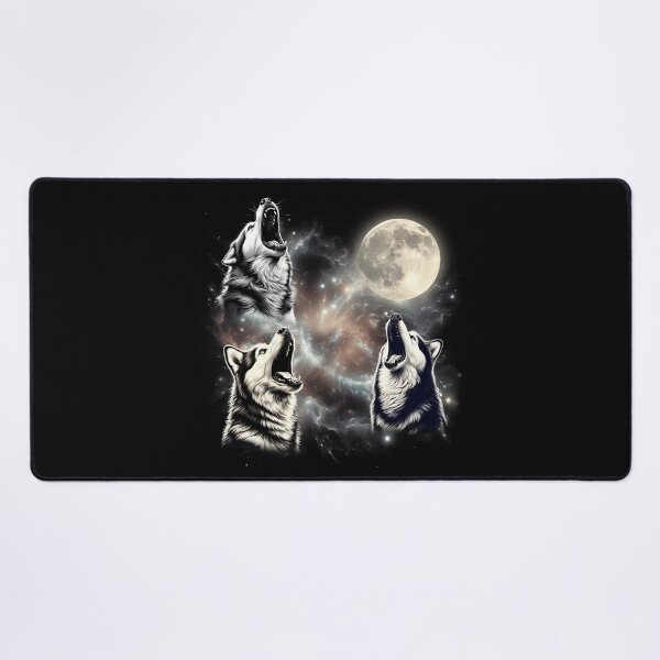 Item preview, Alaskan Malamute Howling Moon Lover Dog designed and sold by MosaikkiArt.