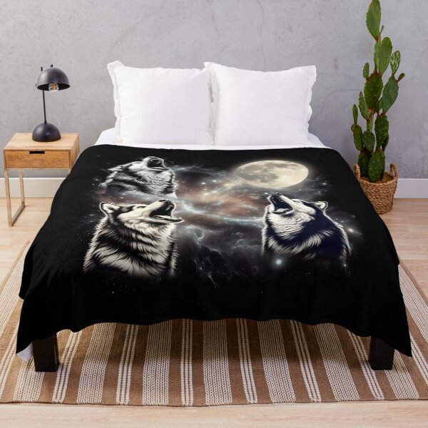 Item preview, Alaskan Malamute Howling Moon Lover Dog designed and sold by MosaikkiArt.