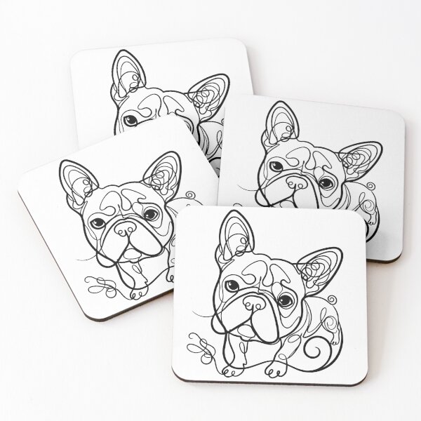 Item preview, Boston Terrier One Line Art – Modern “American Gentleman” design designed and sold by Pfotenfaden.