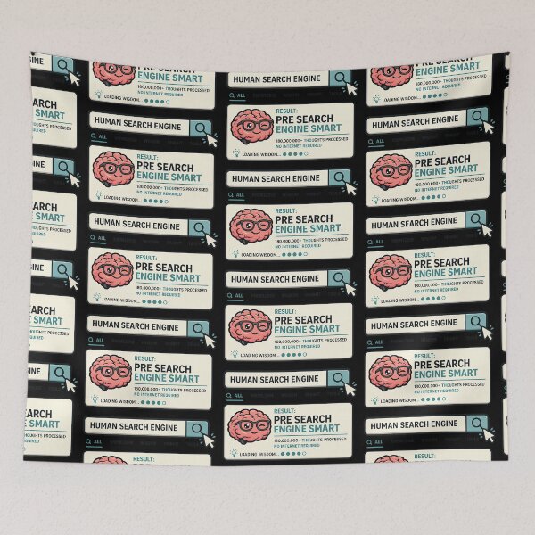 Item preview, Human Search Engine Think Before You Search Funny STEM Design designed and sold by TeeTimeTreasure.