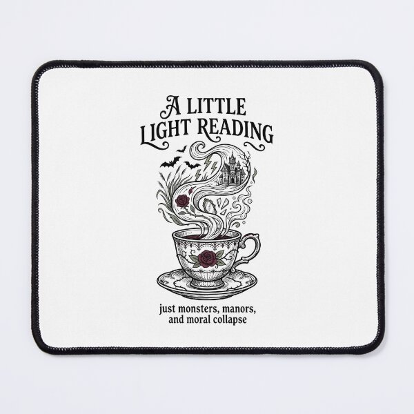 Item preview, A Little Light Reading Monsters Manors Moral Collapse Gothic Books designed and sold by Fenay Designs.