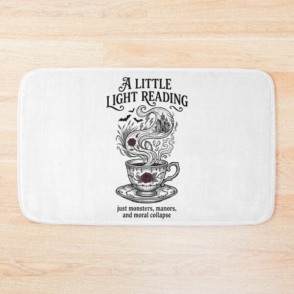 Item preview, A Little Light Reading Monsters Manors Moral Collapse Gothic Books designed and sold by Fenay Designs.