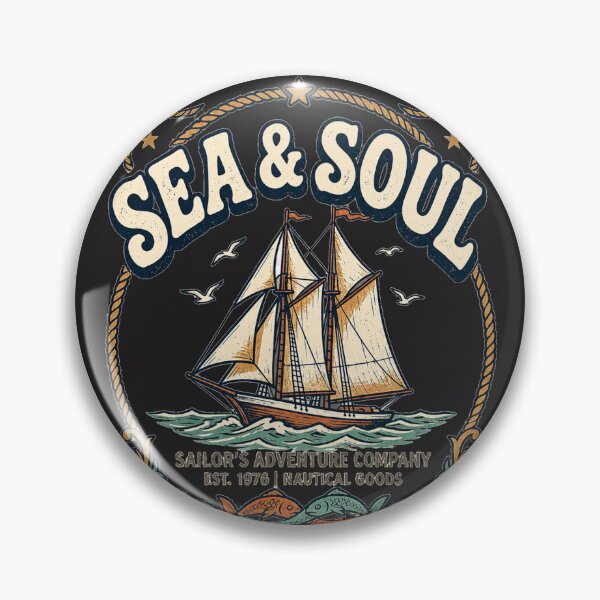 Item preview, Sea & Soul Vintage Shirt | Retro Ocean Sailing Graphic Tee for Beach & Surf Lovers designed and sold by MWSailingClub.