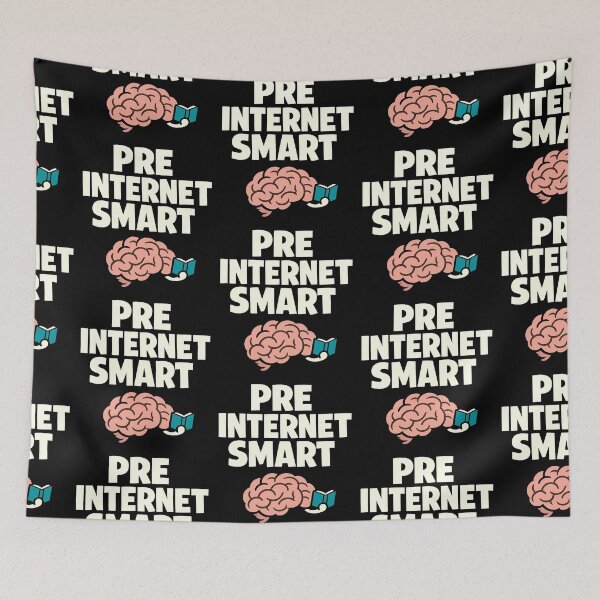 Item preview, Pre Internet Smart Funny Brain Reading Design designed and sold by TeeTimeTreasure.
