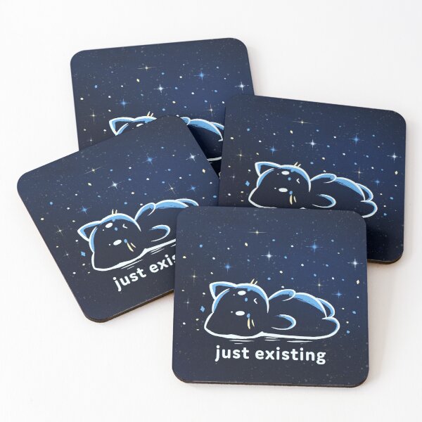 Item preview, Just Existing - Sad Aesthetic Space Cat Drawing designed and sold by JossDesign15.