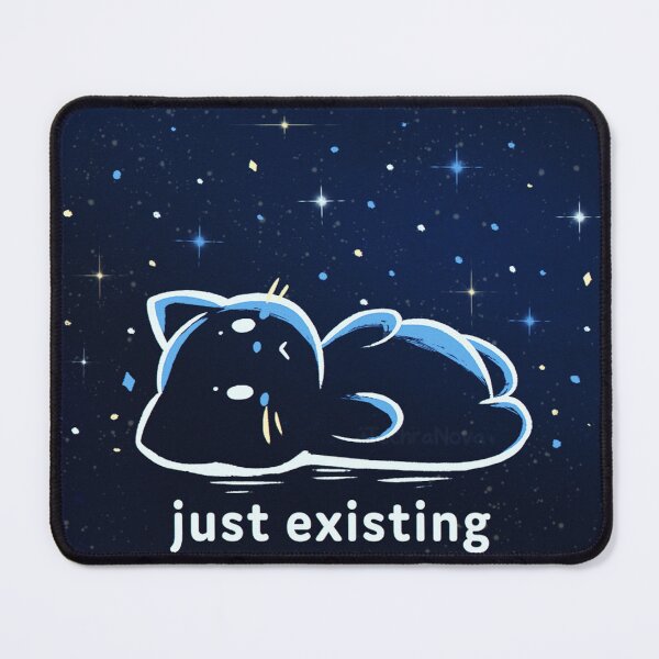 Item preview, Just Existing - Sad Aesthetic Space Cat Drawing designed and sold by JossDesign15.