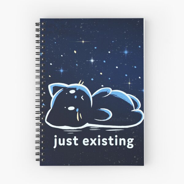 Item preview, Just Existing - Sad Aesthetic Space Cat Drawing designed and sold by JossDesign15.