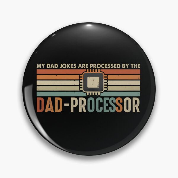 Item preview, Dad-Processor Funny Tech Dad Joke Retro Vintage T-Shirt designed and sold by FestivityFinds.