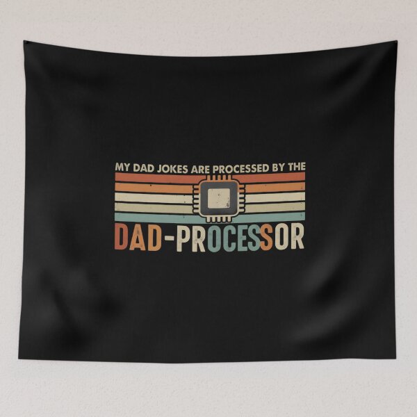Item preview, Dad-Processor Funny Tech Dad Joke Retro Vintage T-Shirt designed and sold by FestivityFinds.