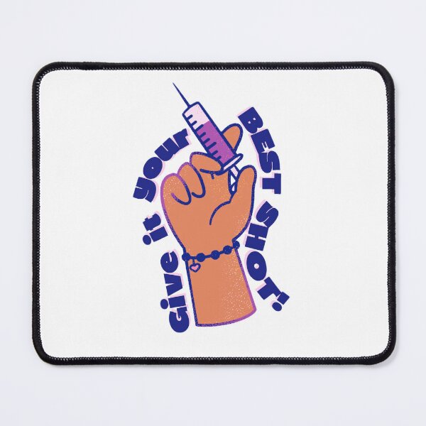 Item preview, Give It Your Best Shot - Cute Motivational Nurse Medical Pun designed and sold by MelocotonDreams.