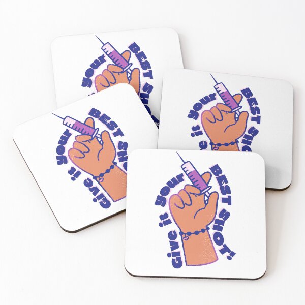 Item preview, Give It Your Best Shot - Cute Motivational Nurse Medical Pun designed and sold by MelocotonDreams.