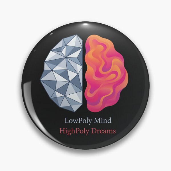Item preview, Low Poly Mind High Poly Dreams Artist Shirt designed and sold by kkrraabb3.