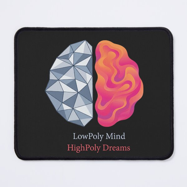 Item preview, Low Poly Mind High Poly Dreams Artist Shirt designed and sold by kkrraabb3.