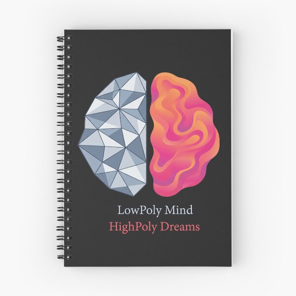 Item preview, Low Poly Mind High Poly Dreams Artist Shirt designed and sold by kkrraabb3.