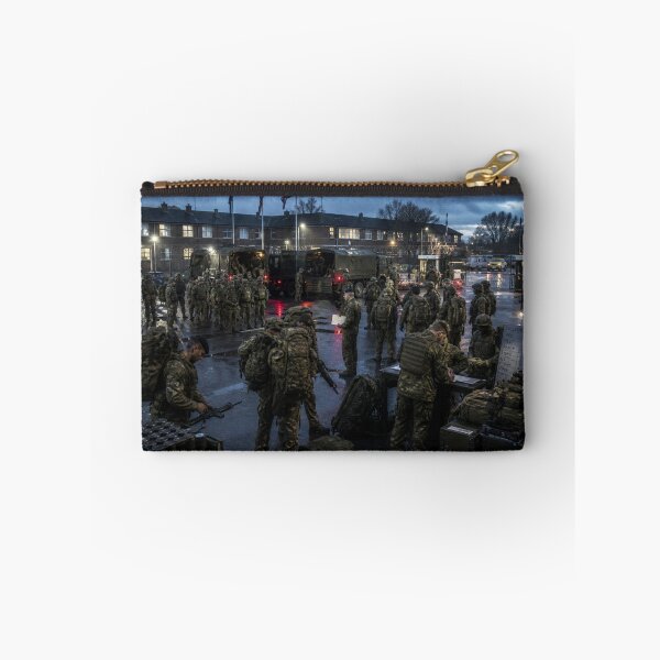 Item preview, British Army Mobilisation at Dusk | Modern War Military Barracks Print designed and sold by Element Horizon Studio.