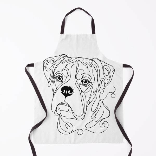 Item preview, Boxer One Line Art – Modern contour design designed and sold by Pfotenfaden.