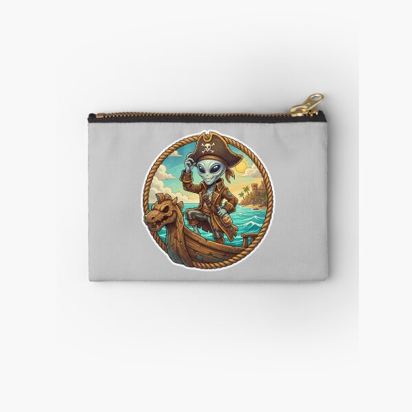 Item preview, Brave Alien Pirate Captain On Dragon Ship designed and sold by Sunkhung.