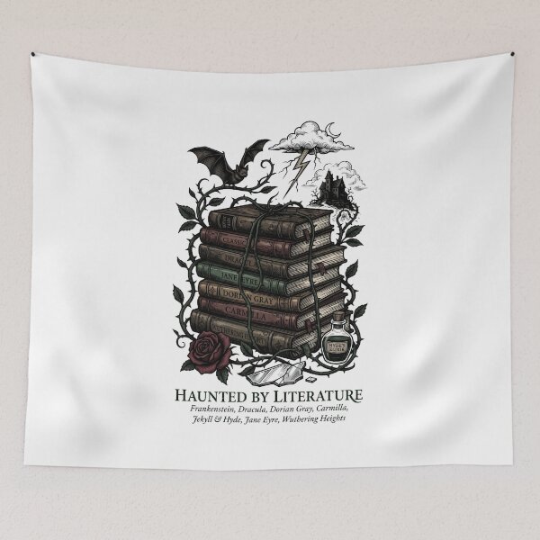 Item preview, Haunted By Literature Gothic Classics Frankenstein Dracula Jane Eyre designed and sold by Fenay Designs.