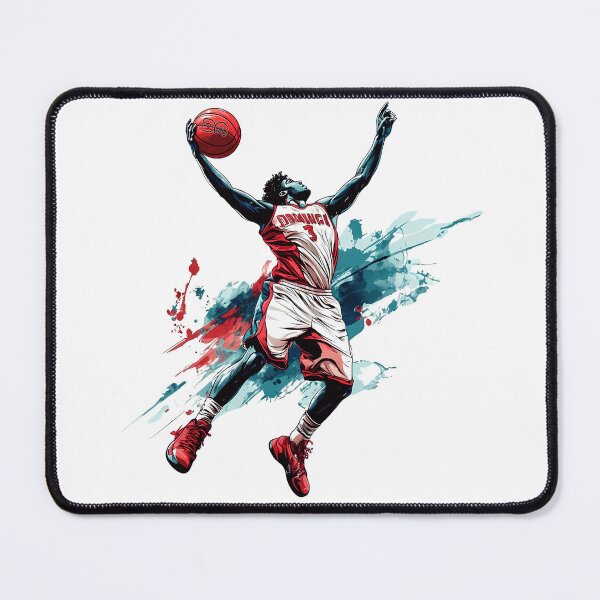 Item preview, Elite Basketball Player Slam Dunk Action Splash Illustration designed and sold by DesignArtist.ia.