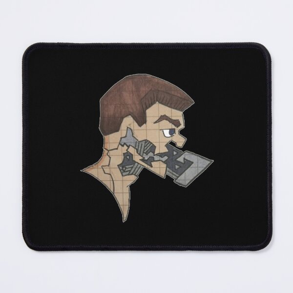 Item preview, Abstract Face Crumbling Man Hand Drawn Original Art designed and sold by UnrealShopKelko.