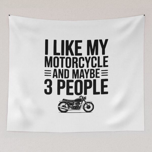 Item preview, I Like My Motorcycle And Maybe 3 People designed and sold by Frank Ring.