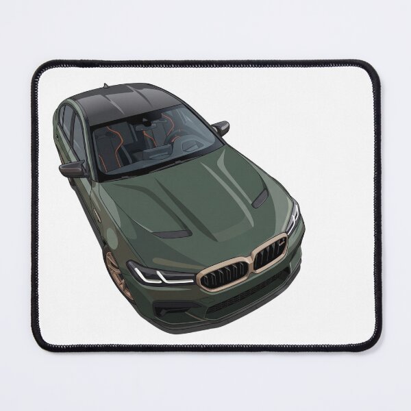 Item preview, Forest Green Sedan Top View Vector Art – Minimal Car Roof Illustration for Automotive Enthusiasts designed and sold by NikksGarage.