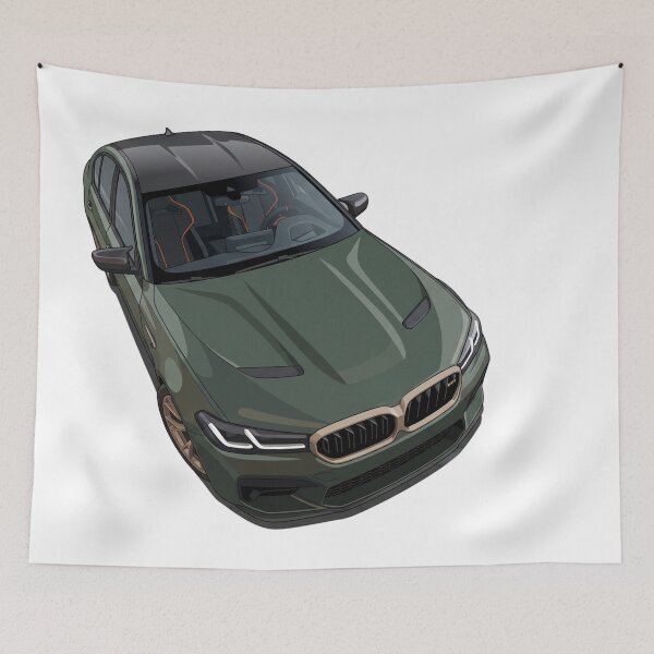 Item preview, Forest Green Sedan Top View Vector Art – Minimal Car Roof Illustration for Automotive Enthusiasts designed and sold by NikksGarage.