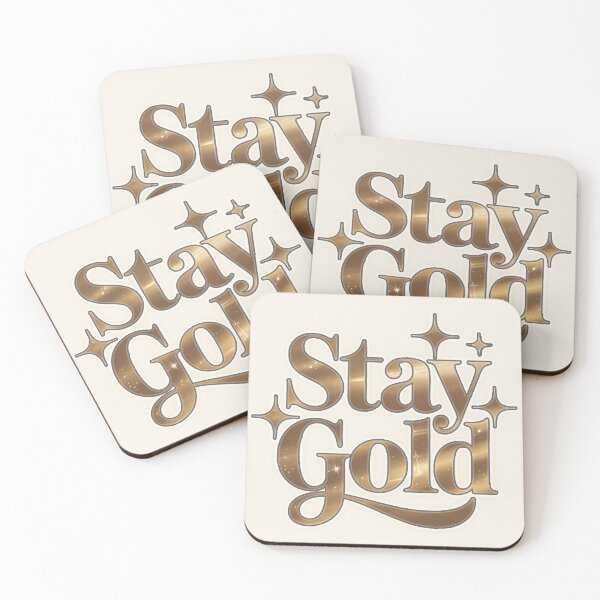 Item preview, Stay Gold Elegant Metallic Typography designed and sold by Meivelle.
