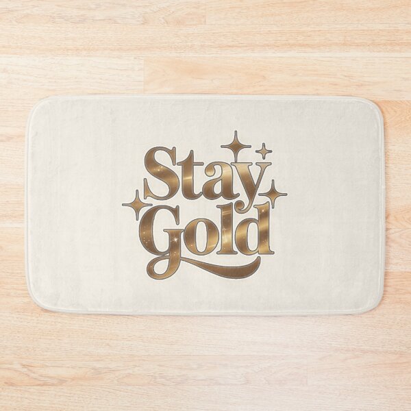 Item preview, Stay Gold Elegant Metallic Typography designed and sold by Meivelle.
