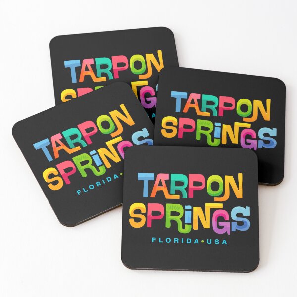 Item preview, Tarpon Springs Florida Mid-Century Typographic design designed and sold by Futurebeachbum.