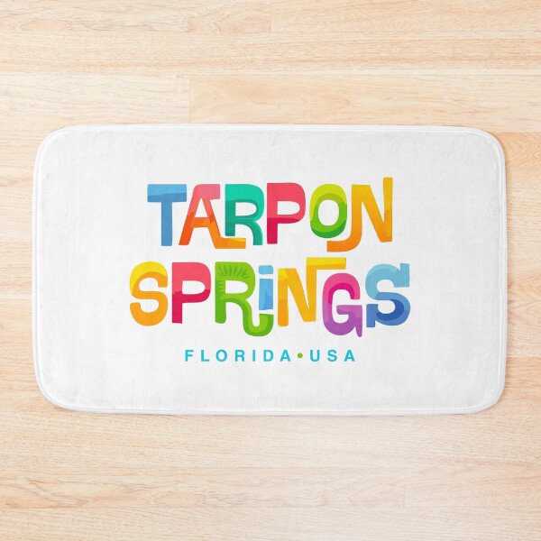 Item preview, Tarpon Springs Florida Mid-Century Typographic design designed and sold by Futurebeachbum.
