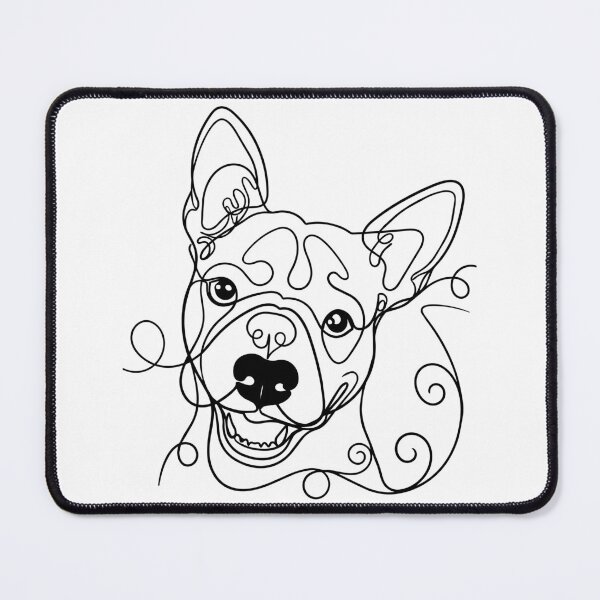 Item preview, Bull Terrier One Line Art – Modern “Egghead” Design designed and sold by Pfotenfaden.