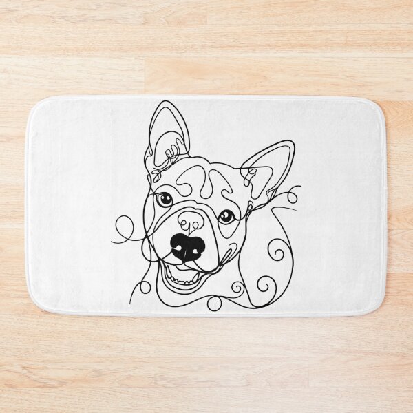 Item preview, Bull Terrier One Line Art – Modern “Egghead” Design designed and sold by Pfotenfaden.