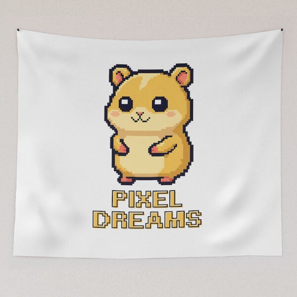 Aperçu de l'œuvre Pixel Hamster créée et vendue par Digitaload.