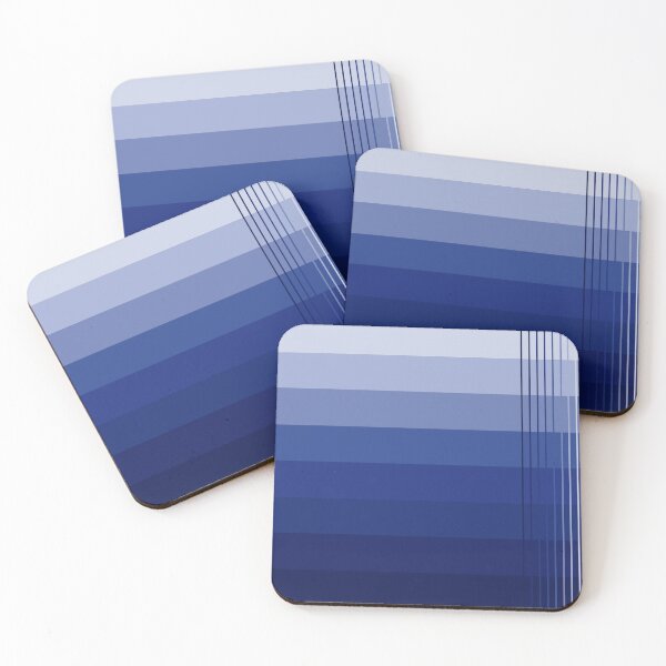 Item preview, Simple design from shades of cornflower blue to dark blue designed and sold by Cherevan.