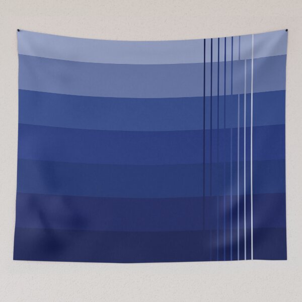Item preview, Simple design from shades of cornflower blue to dark blue designed and sold by Cherevan.