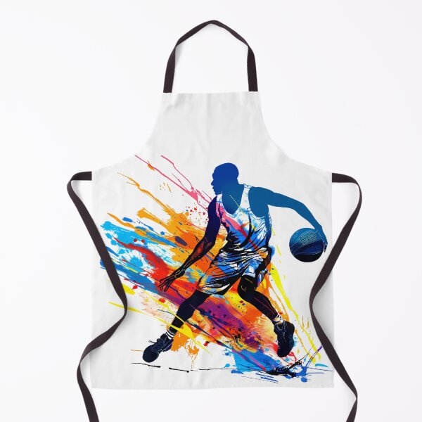 Item preview, Dynamic Basketball Player Silhouette Abstract Colorful Paint Splash Art designed and sold by DesignArtist.ia.