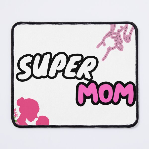 Item preview, Super Mom Pink Floral Mothers Day Gift — Cute Floral Mom Mug Sticker Shirt designed and sold by Artsy BE.
