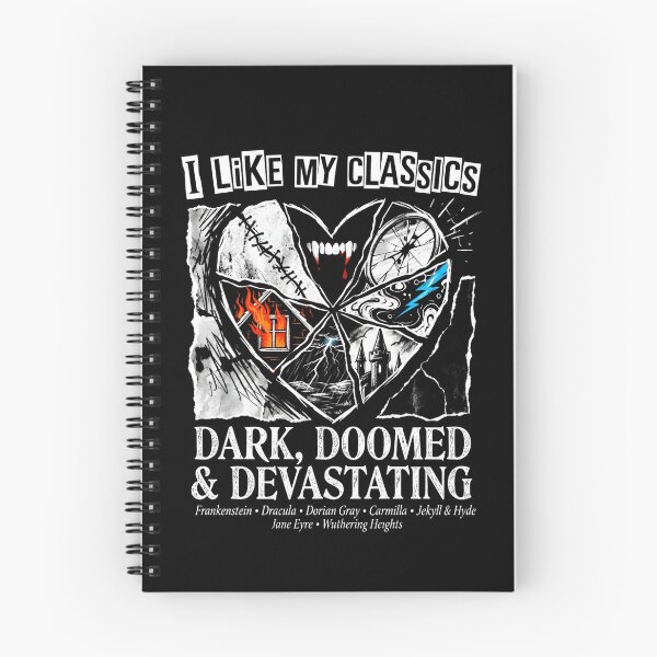 Item preview, I Like My Classics Dark Doomed And Devastating Gothic Literature designed and sold by Fenay Designs.