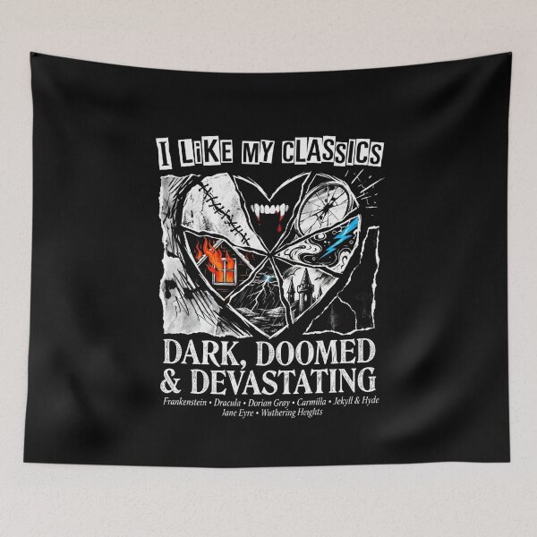 Item preview, I Like My Classics Dark Doomed And Devastating Gothic Literature designed and sold by Fenay Designs.