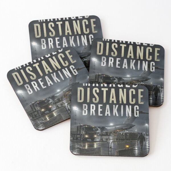 Item preview, Managed Distance Breaking Book Cover | Modern War Fiction Military Aviation Print designed and sold by Element Horizon Studio.