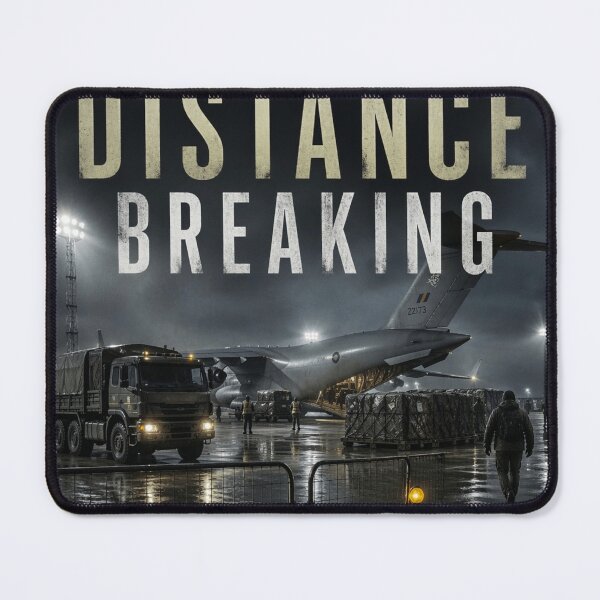 Item preview, Managed Distance Breaking Book Cover | Modern War Fiction Military Aviation Print designed and sold by Element Horizon Studio.
