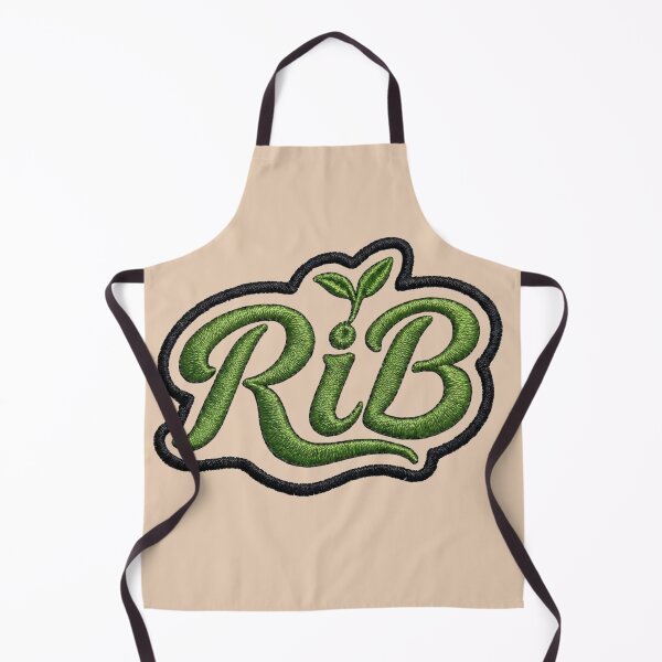 Item preview, Embroidered Style Eco-Vibe Green RiB Script Logo designed and sold by Rib-Brand.
