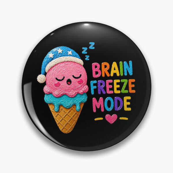 Item preview, Brain Freeze Mode Sleepy Ice Cream Aesthetic designed and sold by Liv Solara.