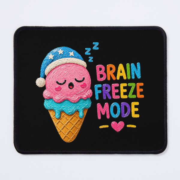 Item preview, Brain Freeze Mode Sleepy Ice Cream Aesthetic designed and sold by Liv Solara.