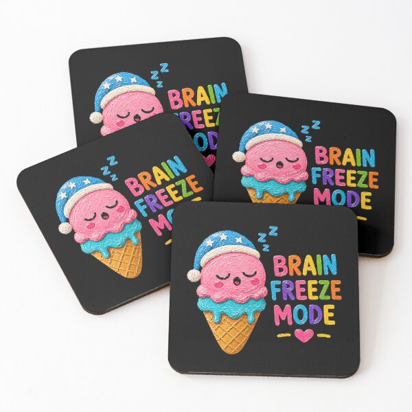 Item preview, Brain Freeze Mode Sleepy Ice Cream Aesthetic designed and sold by Liv Solara.