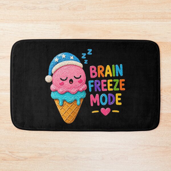 Item preview, Brain Freeze Mode Sleepy Ice Cream Aesthetic designed and sold by Liv Solara.