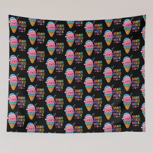 Item preview, Brain Freeze Mode Sleepy Ice Cream Aesthetic designed and sold by Liv Solara.